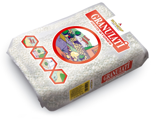 Scherf - Drobljeni mermer 5-12mm - 15kg / Mat-bela